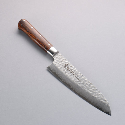 Sakai Takayuki VG10 33 Layer Damascus Santoku 180mm Desert Ironwood(Sugihara model) Handle - Japannywholesale