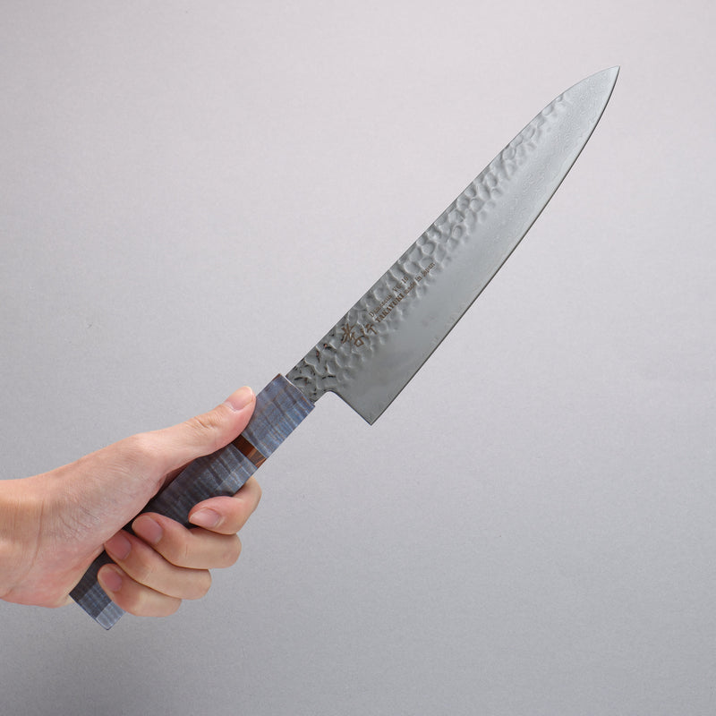 Sakai Takayuki VG10 33 Layer Damascus Gyuto Japanese Knife 210mm Stabilized wood Handle - Japannywholesale