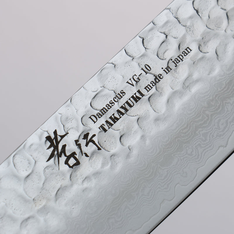 Sakai Takayuki Rinnou VG10 33 Layer Damascus Nakiri Japanese Knife 160mm Blue Lacquered Handle - Japannywholesale