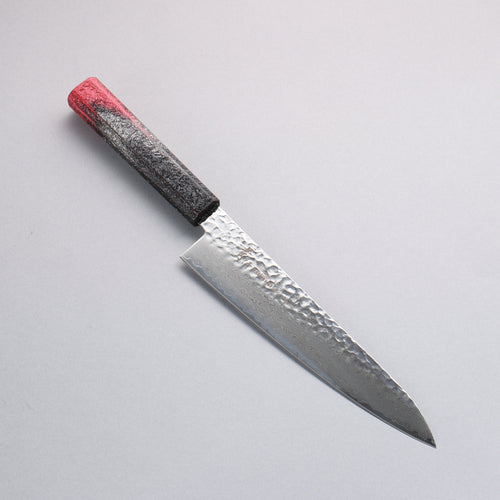 Sakai Takayuki Rinnou VG10 33 Layer Damascus Gyuto Japanese Knife 210mm Red Lacquered Handle - Japannywholesale