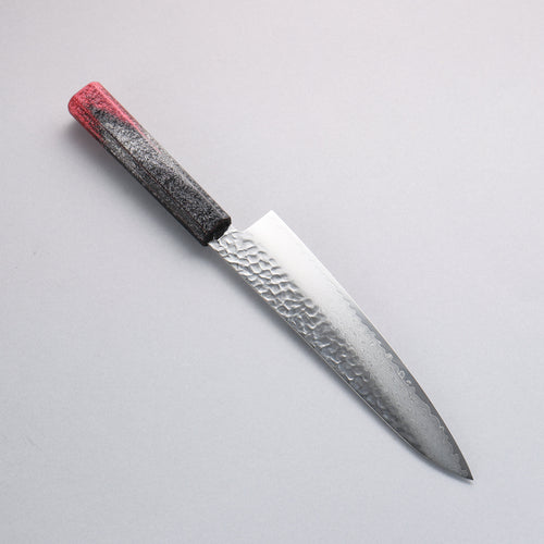 Sakai Takayuki Rinnou VG10 33 Layer Damascus Gyuto Japanese Knife 210mm Red Lacquered Handle - Japannywholesale