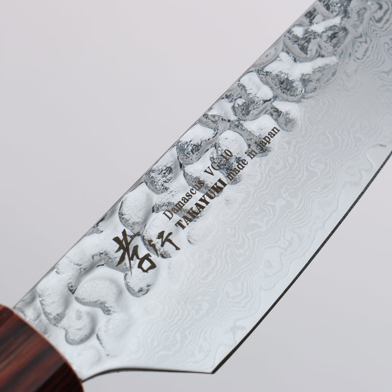 Sakai Takayuki VG10 33 Layer Damascus Steak 120mm Keyaki (Japanese Elm) Handle - Japannywholesale