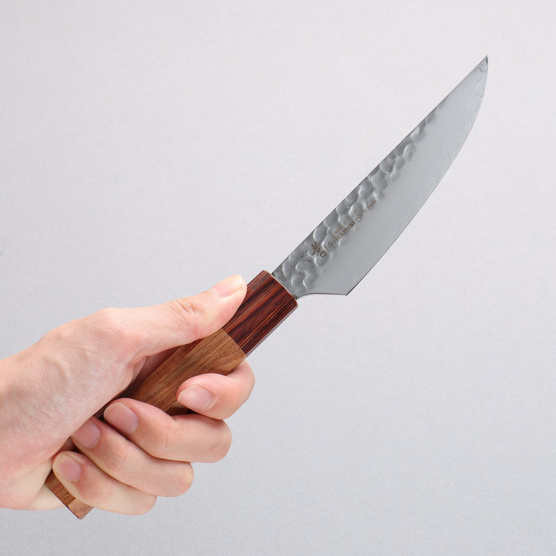 Sakai Takayuki VG10 33 Layer Damascus Steak 120mm Keyaki (Japanese Elm) Handle - Japannywholesale