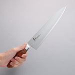 Sakai Takayuki VG5 Hammered Gyuto 240mm Brown Pakka wood Handle - Japannywholesale