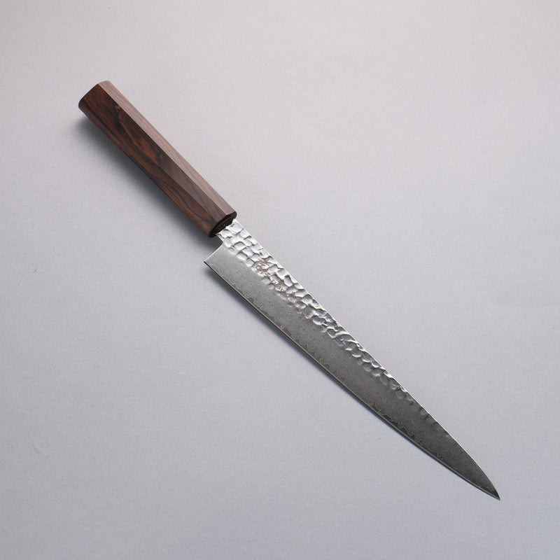 Sakai Takayuki VG10 33 Layer Damascus Sujihiki 240mm Ebony(6 sided teardrop) Handle - Japannywholesale