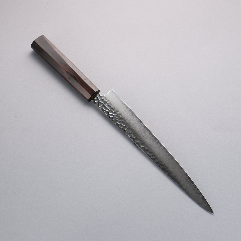 Sakai Takayuki VG10 33 Layer Damascus Sujihiki 240mm Ebony(6 sided teardrop) Handle - Japannywholesale