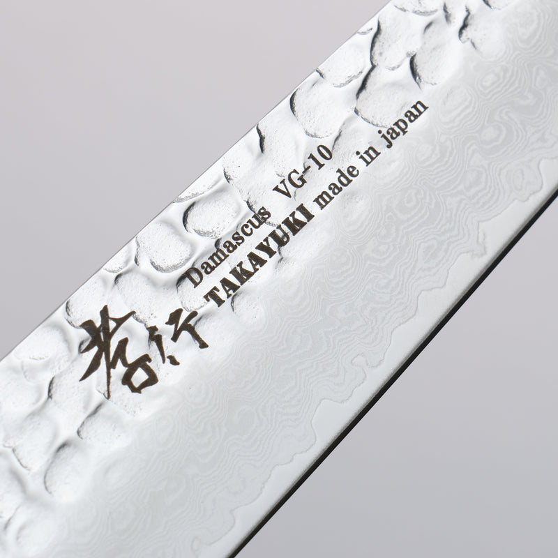 Sakai Takayuki VG10 33 Layer Damascus Sujihiki 240mm Ebony(6 sided teardrop) Handle - Japannywholesale