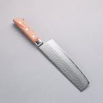 Sakai Takayuki VG5 Hammered Nakiri 180mm Brown Pakka wood Handle - Japannywholesale