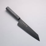 Sakai Takayuki Kurokage VG10 Hammered Teflon Coating Kiritsuke Gyuto 190mm Black Lacquered Handle - Japannywholesale