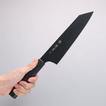 Sakai Takayuki Kurokage VG10 Hammered Teflon Coating Kiritsuke Gyuto 190mm Black Lacquered Handle - Japannywholesale