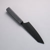 Sakai Takayuki Kurokage VG10 Hammered Teflon Coating Kiritsuke Santoku 160mm Black Lacquered Handle - Japannywholesale