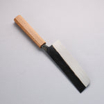 Nakaniida White Steel No.2 Black Finished Nakiri 165mm Oak Handle - Japannywholesale