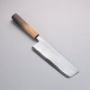 Nakaniida White Steel No.2 Black Finished Nakiri 165mm Oak Handle - Japannywholesale