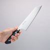 Seisuke Seiten Molybdenum Kiritsuke Santoku 195mm Navy blue Pakka wood Handle - Japannywholesale