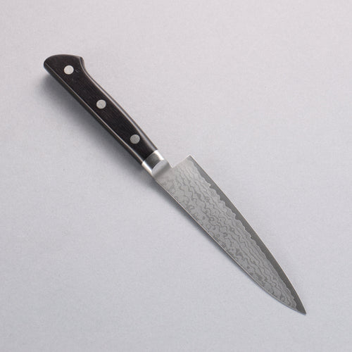 Seisuke VG10 Damascus Petty-Utility 120mm Black Pakka wood Handle - Japannywholesale