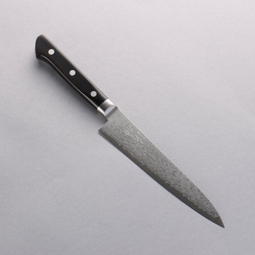 Seisuke VG10 Damascus Petty-Utility 150mm Black Pakka wood Handle - Japannywholesale