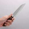 Seisuke VG1 Hammered Small Santoku 135mm Mahogany Handle - Japannywholesale