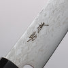 Seisuke AUS10 Mirror Crossed Kiritsuke Petty-Utility 150mm Black Pakka wood Handle - Japannywholesale
