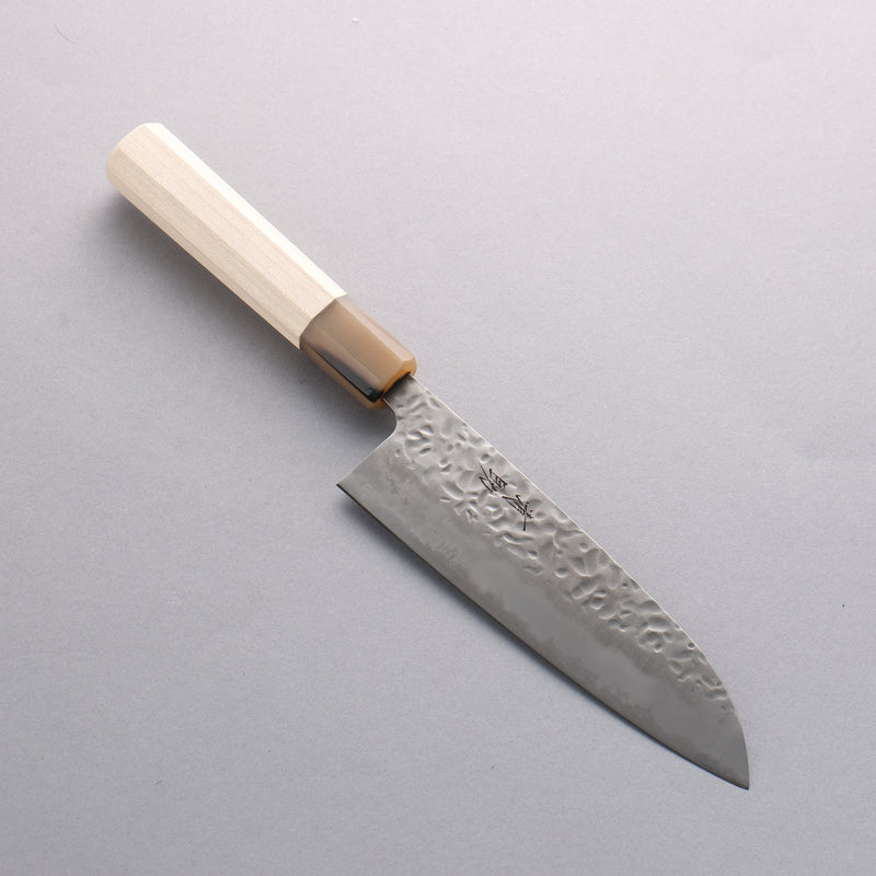 Seisuke Kumo White Steel No.1 Hammered Santoku 165mm Magnolia Handle - Japannywholesale