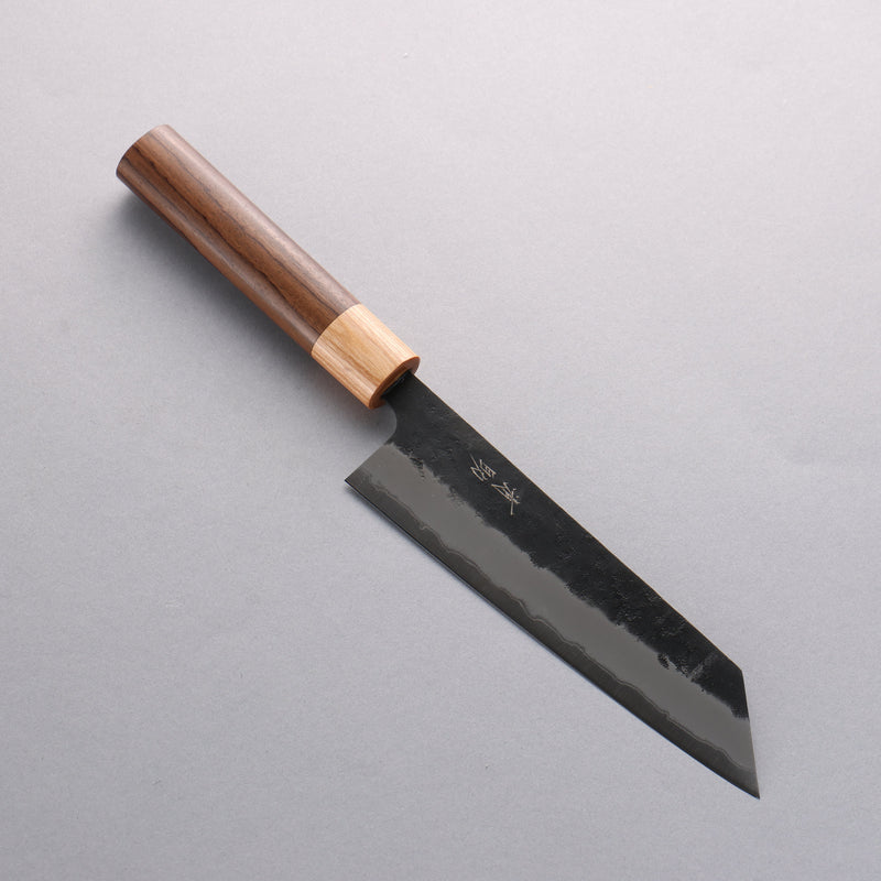 Seisuke Blue Super Black Nashiji Bunka 170mm Rosewood (Ferrule: White Pakka Wood) Handle - Japannywholesale
