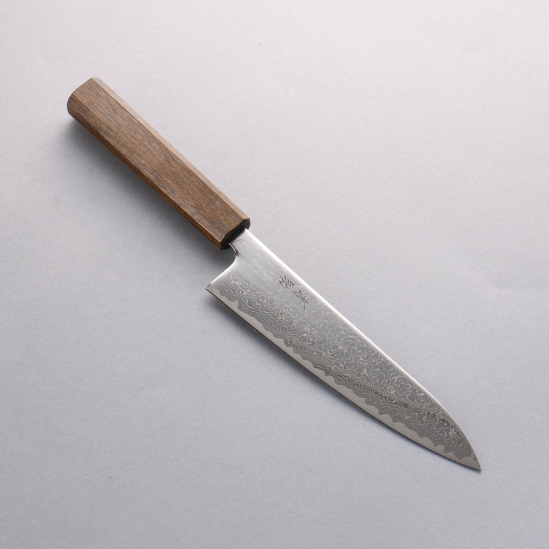 Seisuke VG10 Mirrored Finish Damascus Gyuto 180mm Oak Handle - Japannywholesale
