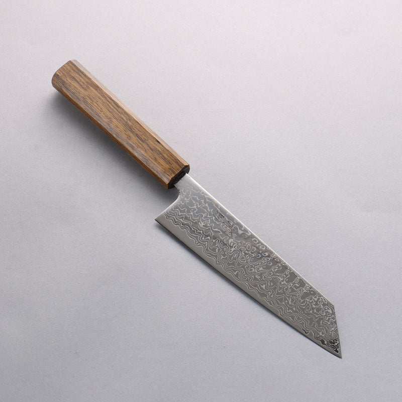 Seisuke VG10 Mirrored Finish Damascus Bunka 170mm Oak Handle - Japannywholesale
