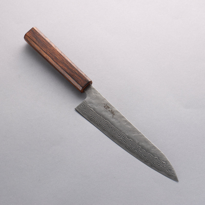 Seisuke Stainless Steel 440C Hammered Damascus Gyuto 180mm Oak Handle - Japannywholesale
