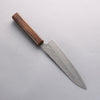 Seisuke Stainless Steel 440C Hammered Damascus Gyuto 180mm Oak Handle - Japannywholesale