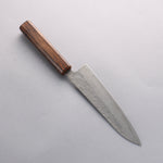 Seisuke Stainless Steel 440C Hammered Damascus Gyuto 180mm Oak Handle - Japannywholesale