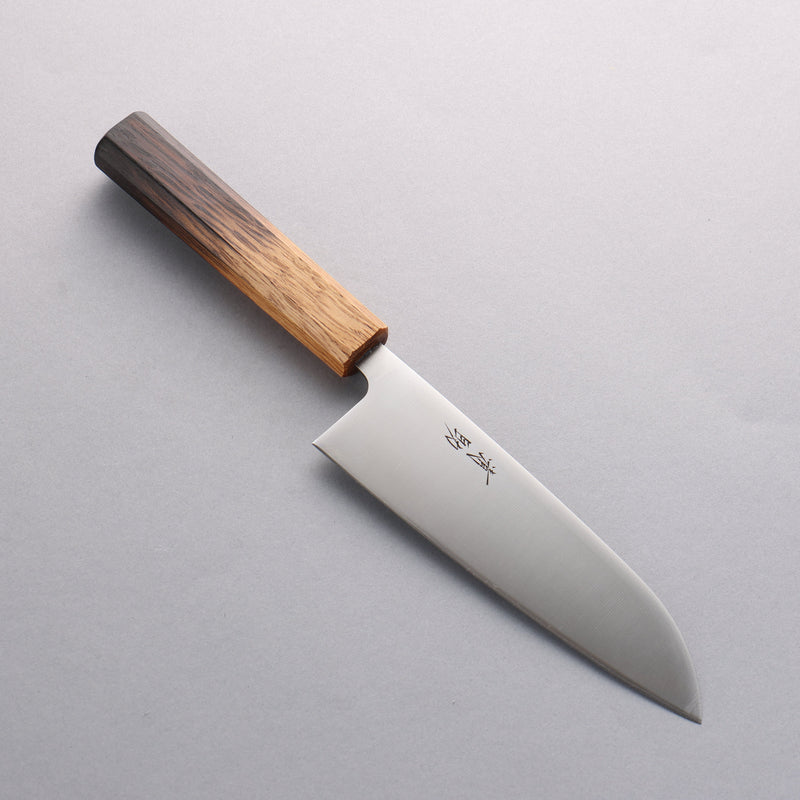 Seisuke AUS8 Coreless Santoku 180mm Burnt Oak Handle - Japannywholesale