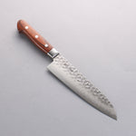 Seisuke VG10 17 Layer Damascus Santoku 180mm Mahogany Handle - Japannywholesale