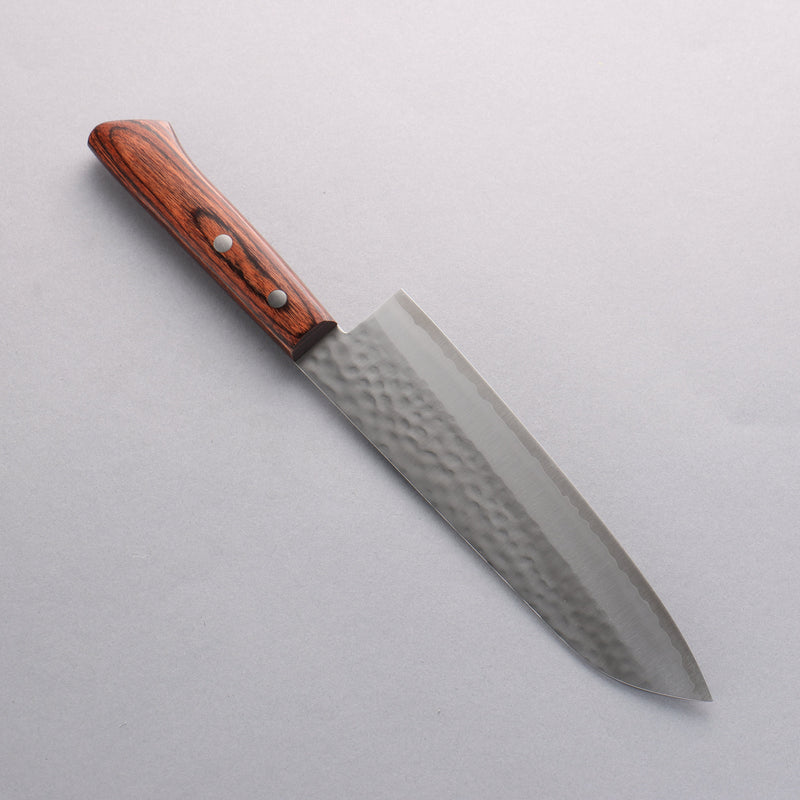 Seisuke VG1 Hammered Gyuto 180mm Mahogany Handle - Japannywholesale