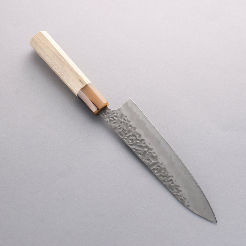 Seisuke Kumo White Steel No.1 Hammered Gyuto 180mm Magnolia Handle - Japannywholesale