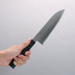 Seisuke Blue Super Migaki Polish Finish Santoku 180mm Stabilized wood Handle - Japannywholesale