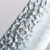 Seisuke Silver Steel No.3 Hammered Santoku 180mm Walnut (With Double Black Pakka wood) Handle - Japannywholesale