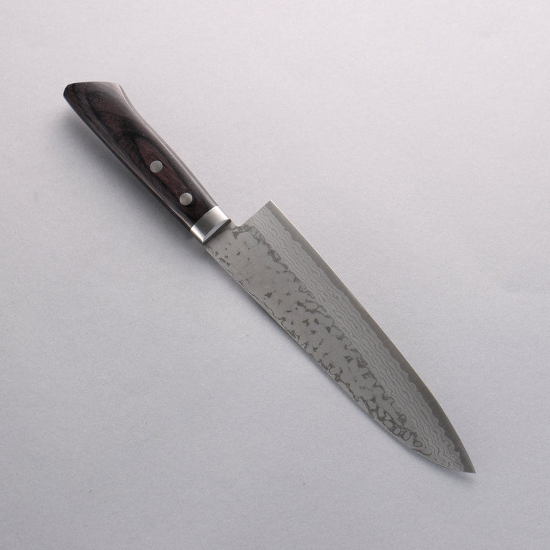 Seisuke VG10 Damascus Gyuto 180mm Black Pakka wood Handle - Japannywholesale