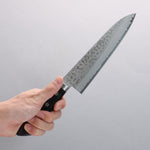 Seisuke VG10 Damascus Gyuto 180mm Black Pakka wood Handle - Japannywholesale