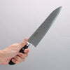 Seisuke Nami AUS10 Mirrored Finish Damascus Gyuto 210mm Black Pakka wood Handle - Japannywholesale