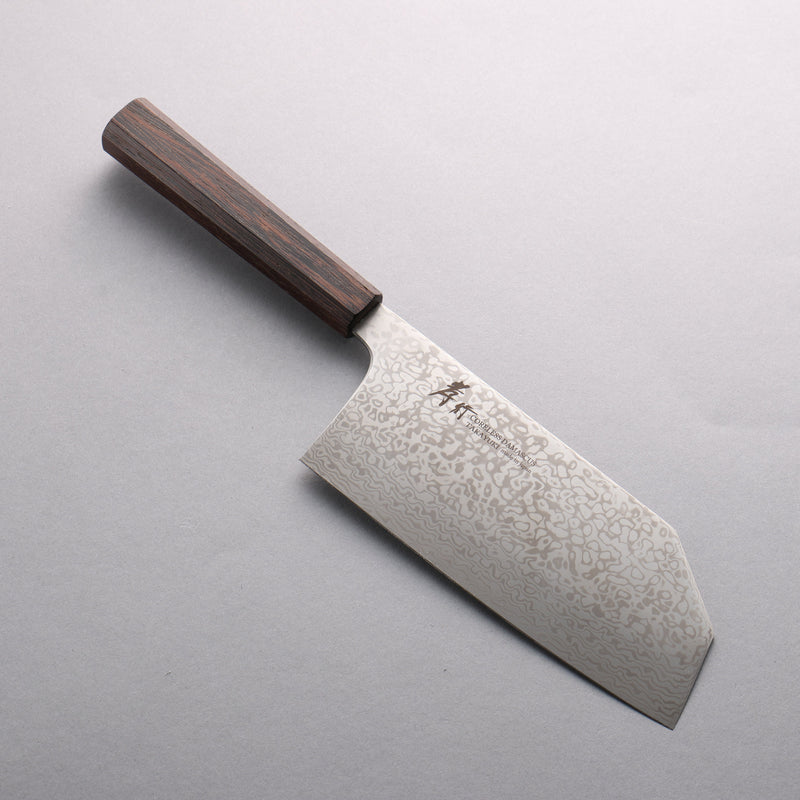 Sakai Takayuki Coreless Damascus Bunka (wide) 180mm Wenge Handle - Japannywholesale