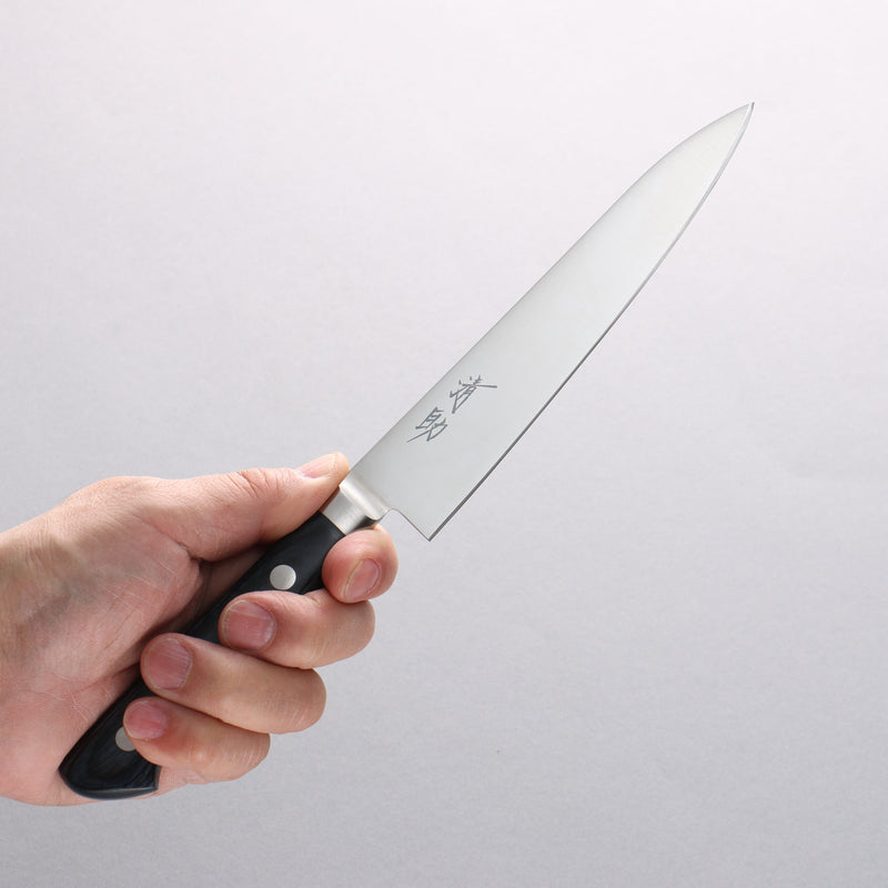 Seisuke Seiten Molybdenum Petty-Utility 150mm Navy blue Pakka wood Handle - Japannywholesale