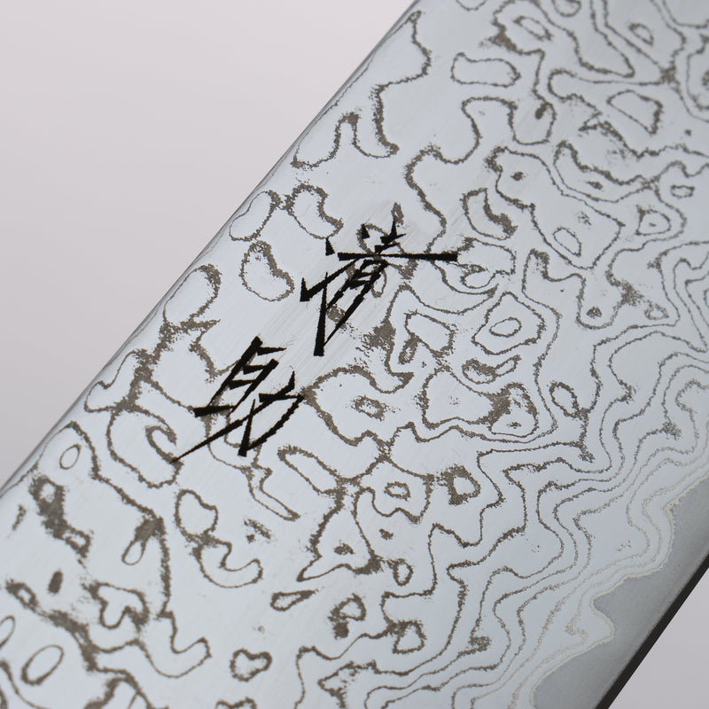 Seisuke VG10 Mirrored Finish Damascus Kiritsuke 210mm Oak Handle - Japannywholesale