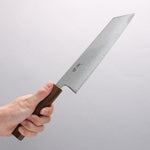 Seisuke VG10 Mirrored Finish Damascus Kiritsuke 210mm Oak Handle - Japannywholesale