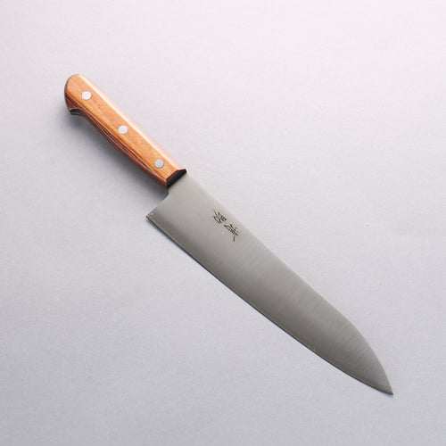 Seisuke SLD Migaki Polish Finish Gyuto 210mm Light Brown Pakka wood Handle - Japannywholesale