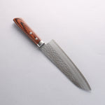 Seisuke VG1 Hammered Gyuto 180mm Mahogany Handle - Japannywholesale