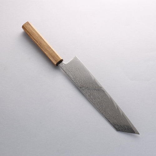 Seisuke Nami AUS10 Mirrored Finish Damascus Kiritsuke 240mm Oak Handle - Japannywholesale
