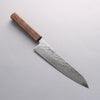 Seisuke Stainless Steel 440C Hammered Damascus Migaki Finished Gyuto 210mm Oak Handle - Japannywholesale