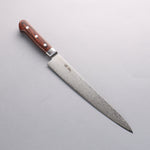 Seisuke Mokusei ZA-18 Mirrored Finish Damascus Sujihiki 240mm Brown Pakka wood Handle - Japannywholesale