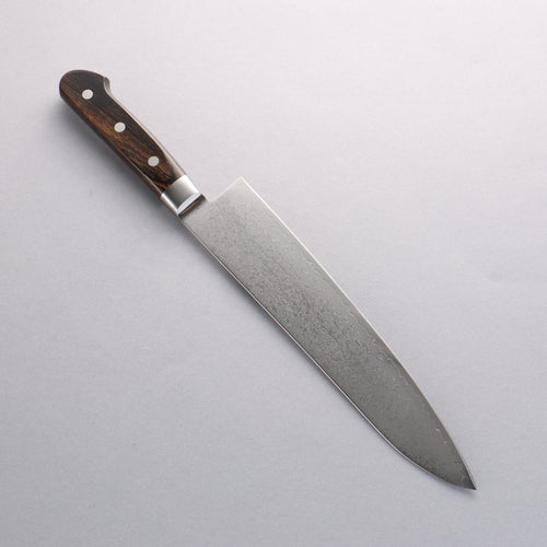 Seisuke VG10 33 Layer Mirrored Finish Damascus Gyuto 240mm Brown Pakka wood Handle - Japannywholesale