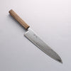Seisuke VG10 Mirrored Finish Damascus Gyuto 240mm Oak Handle - Japannywholesale