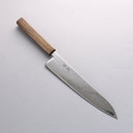 Seisuke VG10 Mirrored Finish Damascus Gyuto 240mm Oak Handle - Japannywholesale